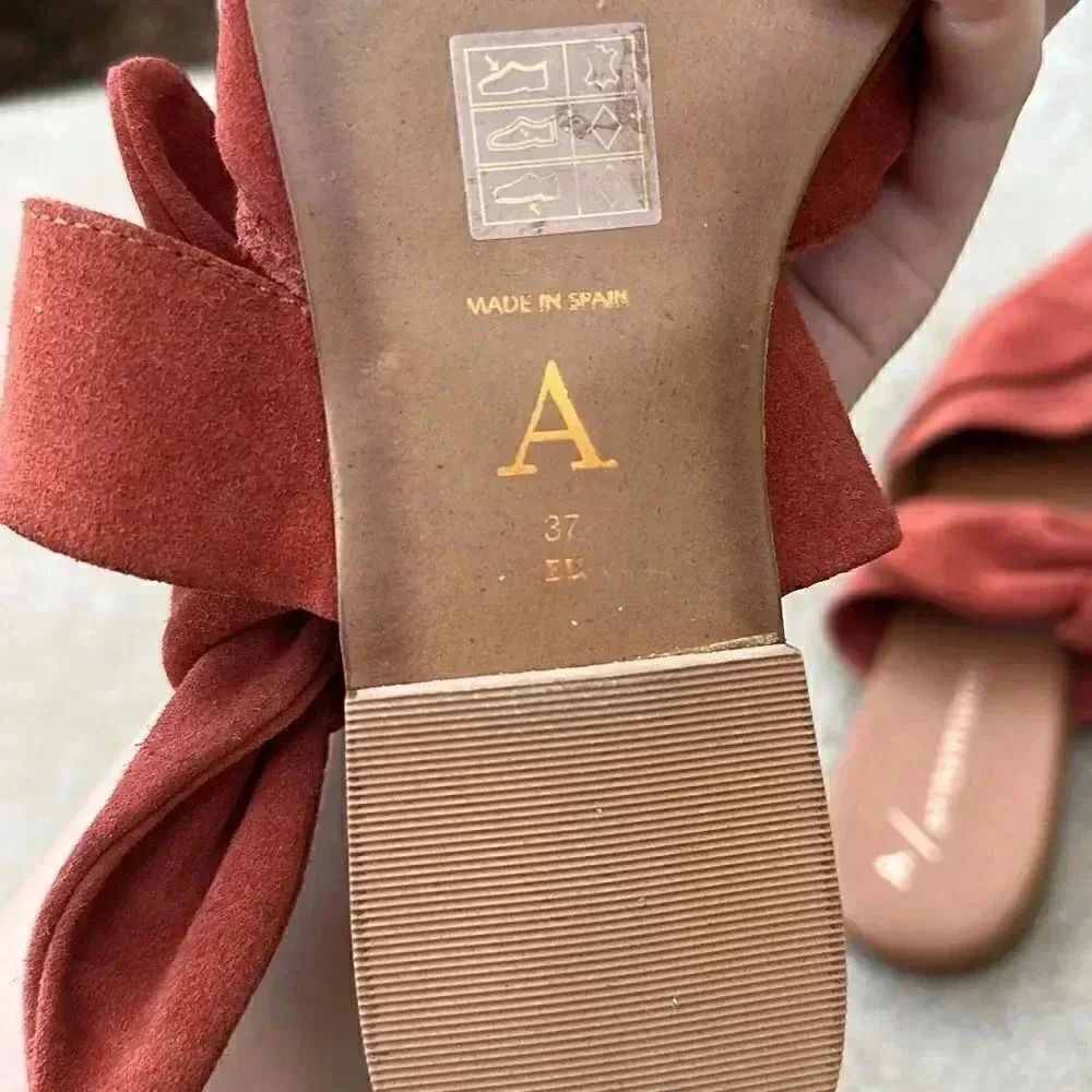 Anthropologie Suede with Bow Mules/Slides - Picture 8 of 11